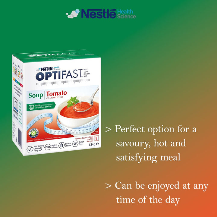 Nestle Optifast VLCD Tomato Soup Sachets 53 g 8's - Easy Pharmacy LLC