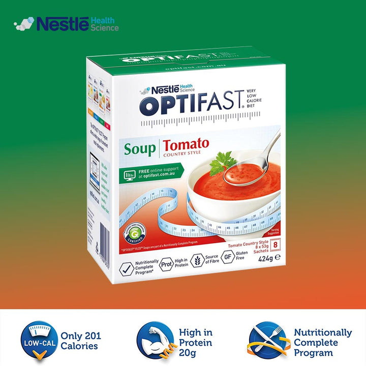 Nestle Optifast VLCD Tomato Soup Sachets 53 g 8's - Easy Pharmacy LLC