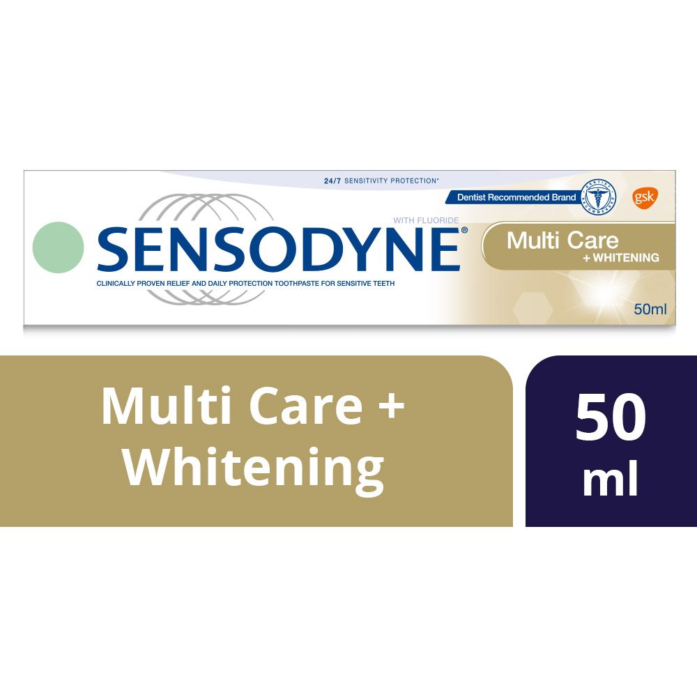 Sensodyne Multi Care + Whitening Toothpaste 50 mL - Easy Pharmacy LLC