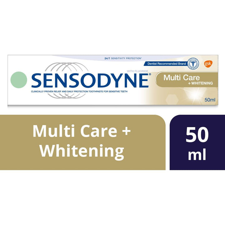 Sensodyne Multi Care + Whitening Toothpaste 50 mL - Easy Pharmacy LLC