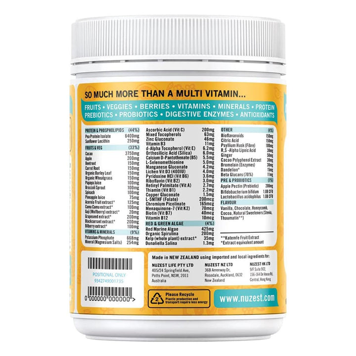 Nuzest Kids Good Stuff Multivitamin Smoothie Choc Honey Comb - 15 Servings, 225g - Easy Pharmacy LLC