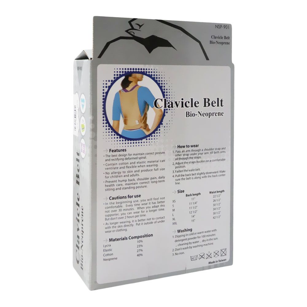 Jasper Clavicle Belt Bio-Neoprene XXL NSP-901 - Easy Pharmacy LLC