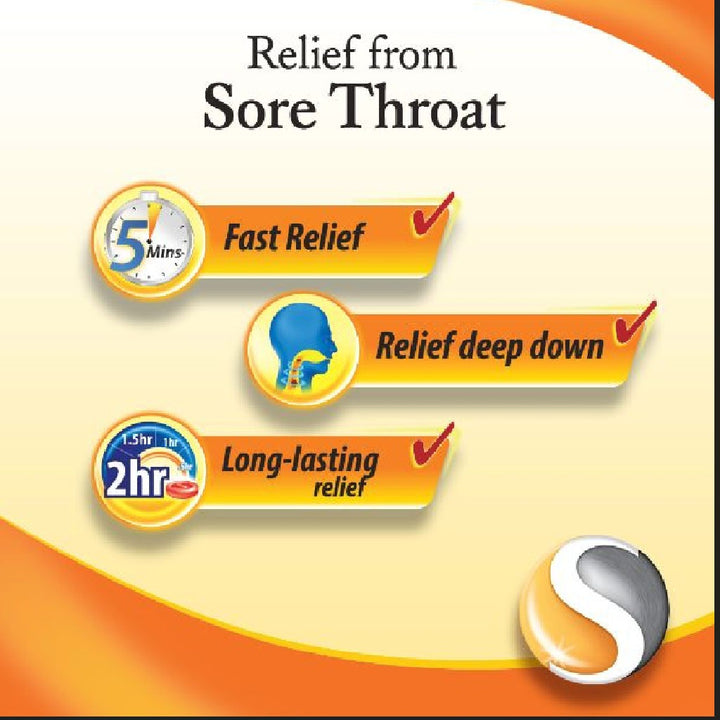 Strepsils Warm Ginger Lozenges 16's - Easy Pharmacy LLC