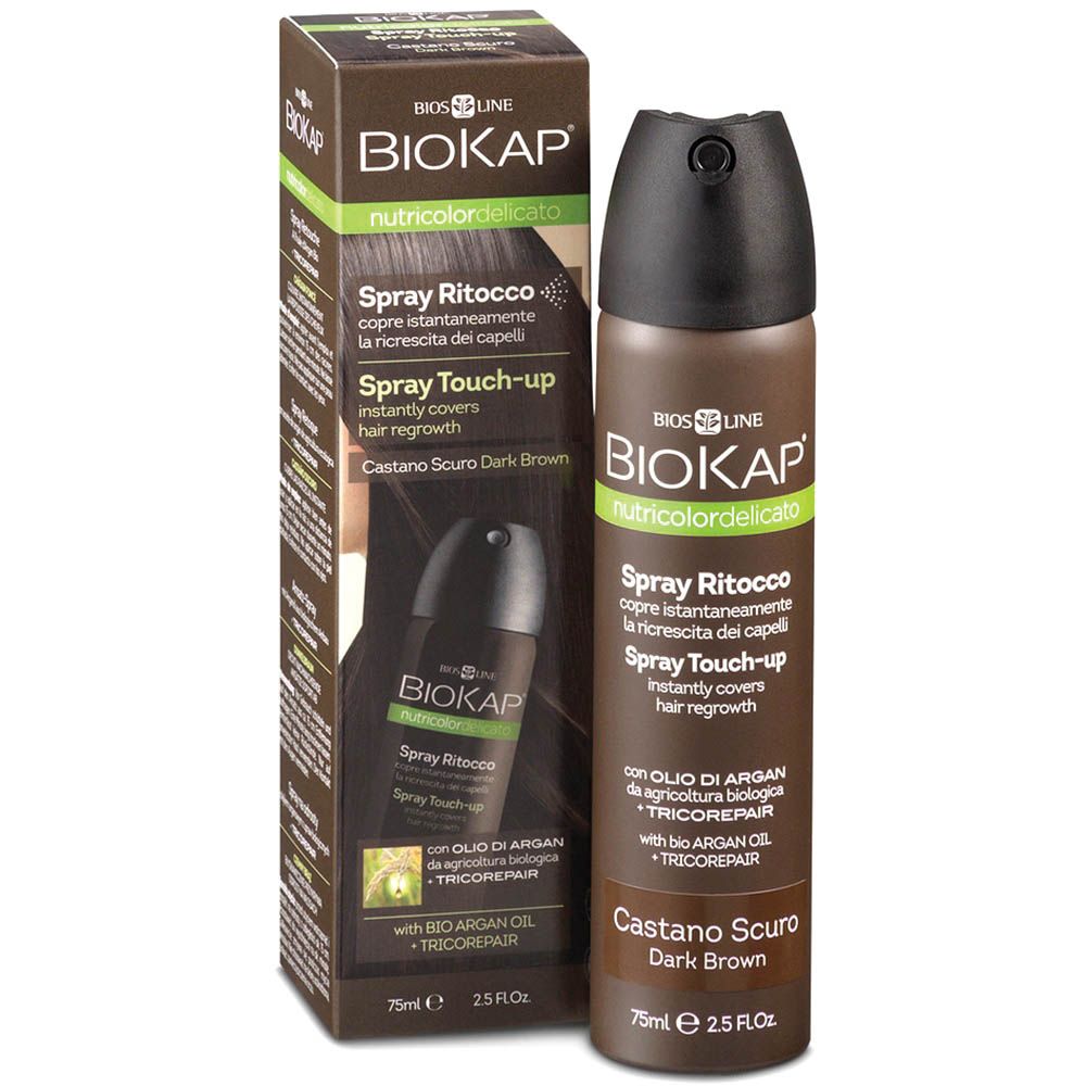 Biokap Nutricolor Delicato Spray Touch-up Dark Brown 75 mL - Easy Pharmacy LLC