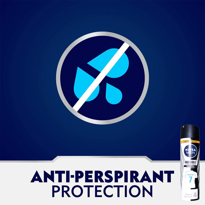 Nivea Men Invisible Deodorant Spray Limited Edition 150 mL - Easy Pharmacy LLC