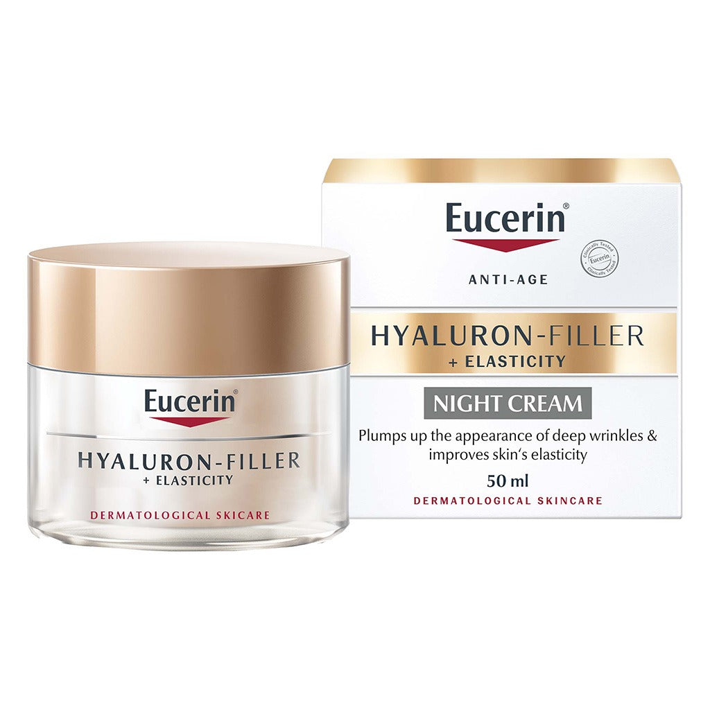 Eucerin Hyaluron-Filler + Elasticity Anti-Wrinkle Night Cream 50ml - Easy Pharmacy LLC