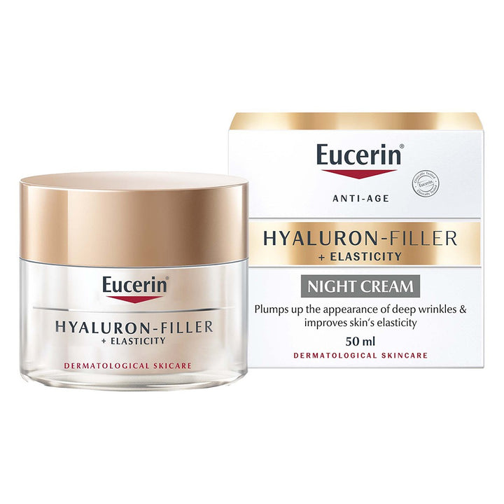 Eucerin Hyaluron-Filler + Elasticity Anti-Wrinkle Night Cream 50ml - Easy Pharmacy LLC