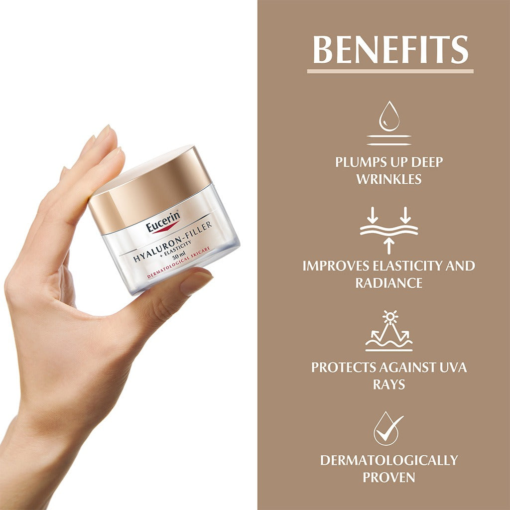 Eucerin Hyaluron-Filler + Elasticity Anti-Wrinkle Night Cream 50ml - Easy Pharmacy LLC