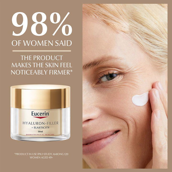 Eucerin Hyaluron-Filler + Elasticity Anti-Wrinkle Day Cream With SPF 15 50ml - Easy Pharmacy LLC