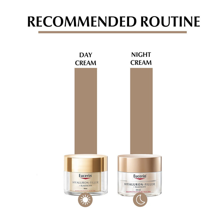 Eucerin Hyaluron-Filler + Elasticity Anti-Wrinkle Day Cream With SPF 15 50ml - Easy Pharmacy LLC