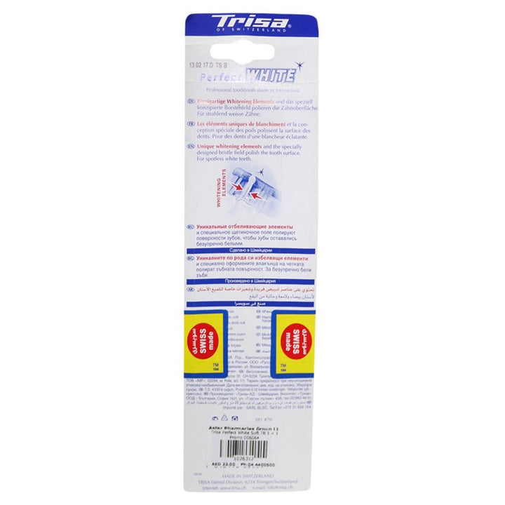 Trisa Perfect White Soft Toothbrush 1 + 1 Promo - Easy Pharmacy LLC