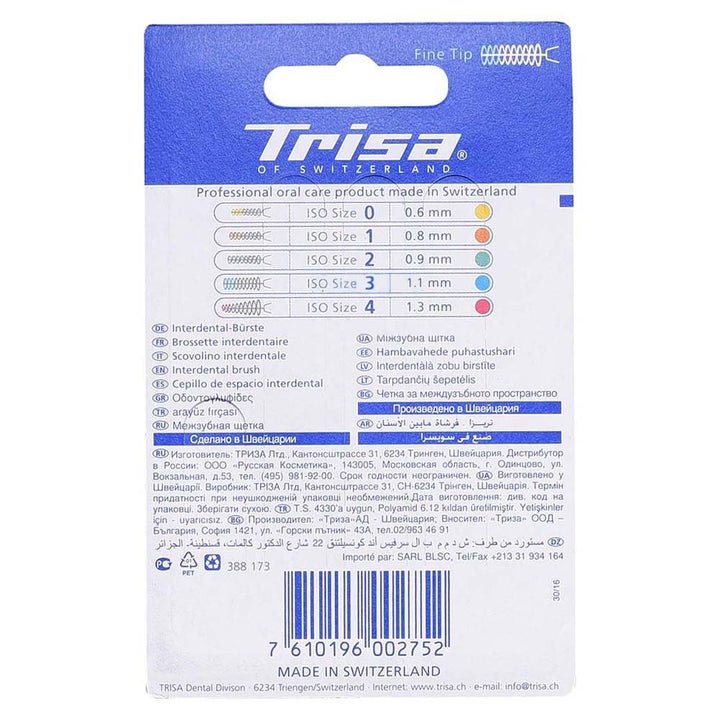Trisa Interdental Brush Yellow 0.66 mm Size 0, 022262 - Easy Pharmacy LLC
