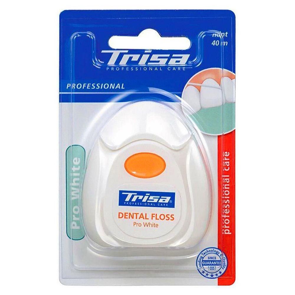 Trisa Pro White Dental Floss 40 m 000031 - Easy Pharmacy LLC