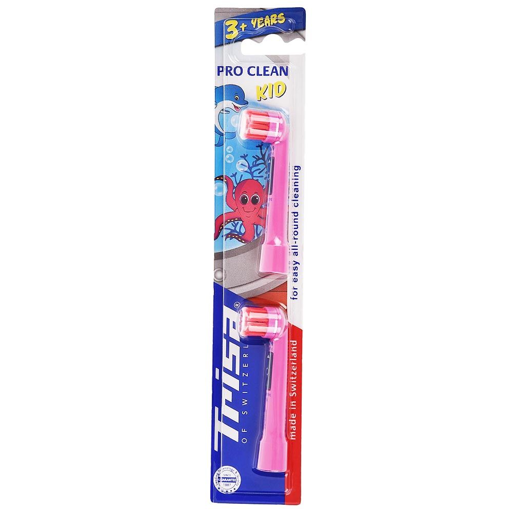 Trisa Pro Clean Kid 3+ Years Replacement Heads 2's 290209 - Easy Pharmacy LLC