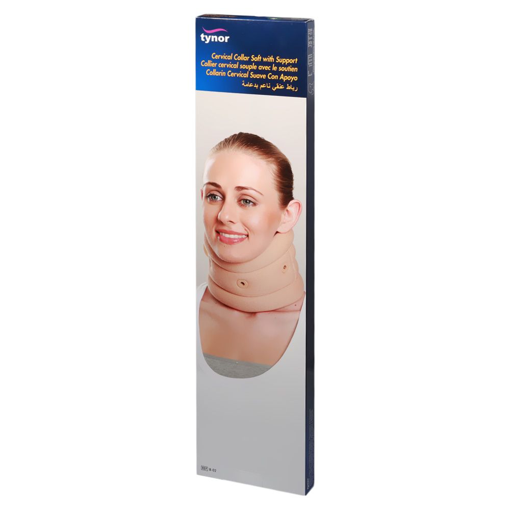 Tynor Cervical Collar Soft With Support B-02 Medium Size (8.75 to 10 cm) - Easy Pharmacy LLC
