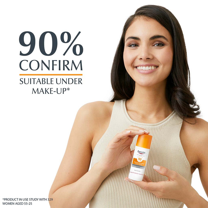 Eucerin Sun Photo-aging Control Sunscreen Anti-Aging Sun Fluid SPF50 50ml 1+1 PROMO - Easy Pharmacy LLC