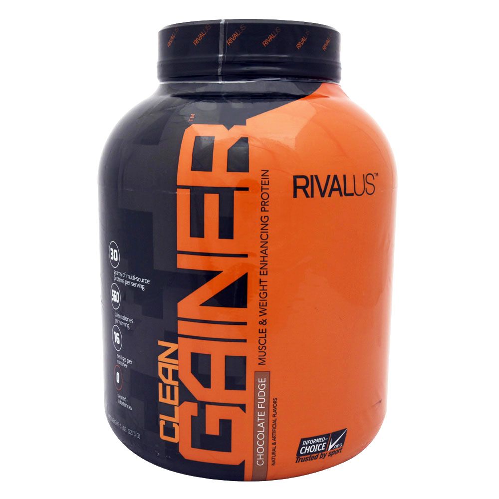 Rivalus Clean Gainer Chocolate Fudge Powder 5 lbs 00168 - Easy Pharmacy LLC