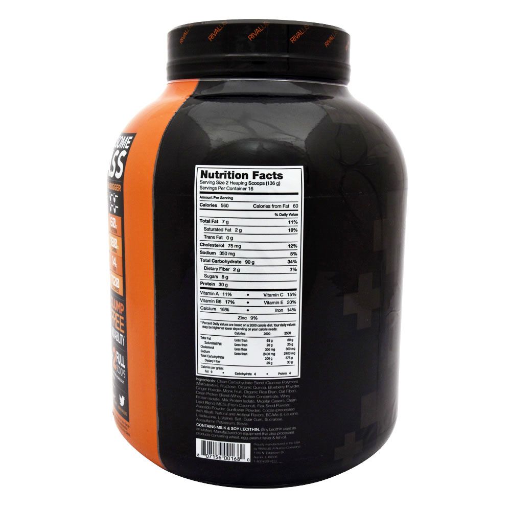 Rivalus Clean Gainer Chocolate Fudge Powder 5 lbs 00168 - Easy Pharmacy LLC