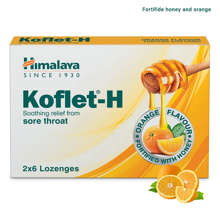 Himalaya Koflet-H Orange Lozenges 12's - Easy Pharmacy LLC