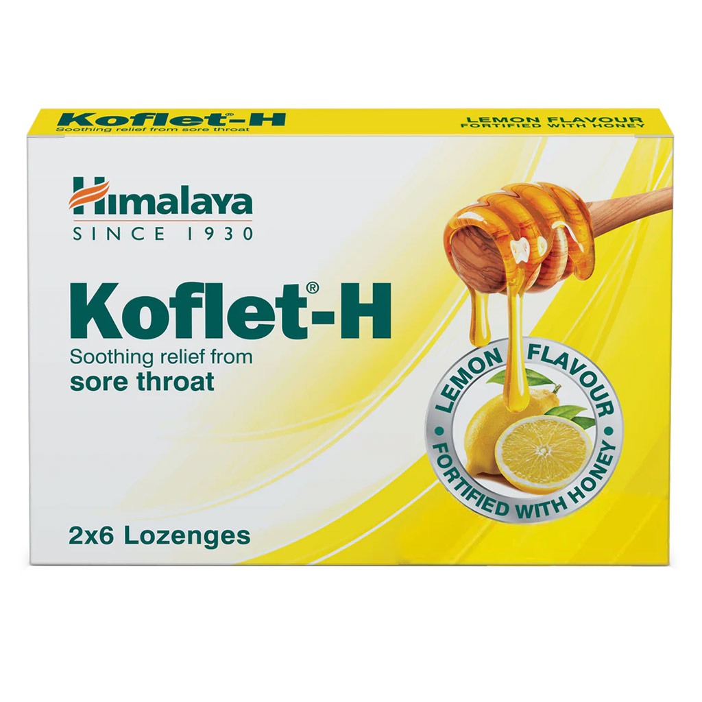 Himalaya Koflet-H Lemon Lozenges 12's - Easy Pharmacy LLC