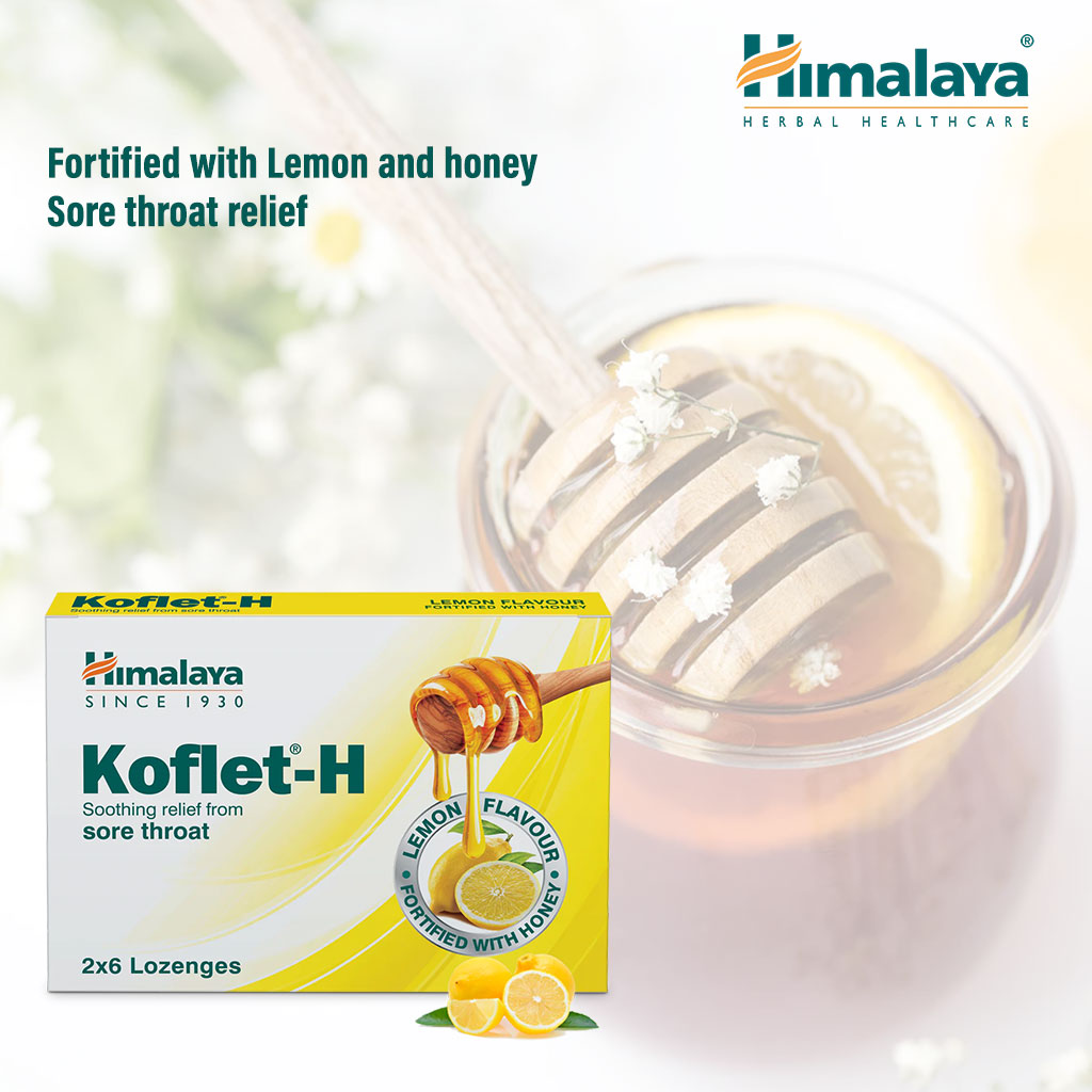 Himalaya Koflet-H Lemon Lozenges 12's - Easy Pharmacy LLC