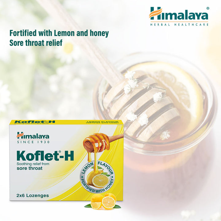 Himalaya Koflet-H Lemon Lozenges 12's - Easy Pharmacy LLC