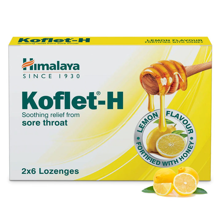 Himalaya Koflet-H Lemon Lozenges 12's - Easy Pharmacy LLC