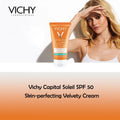 Vichy Capital Soleil Velvety Cream SPF 50+ Face Sunscreen For Normal To Dry Sensitive Skin 50ml