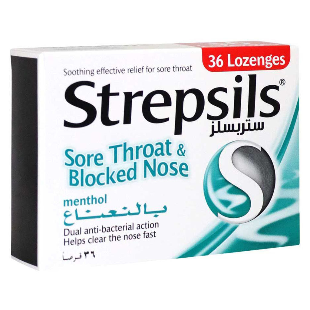 Strepsils Sore Throat & Blocked Nose Lozenges 36's - Easy Pharmacy LLC
