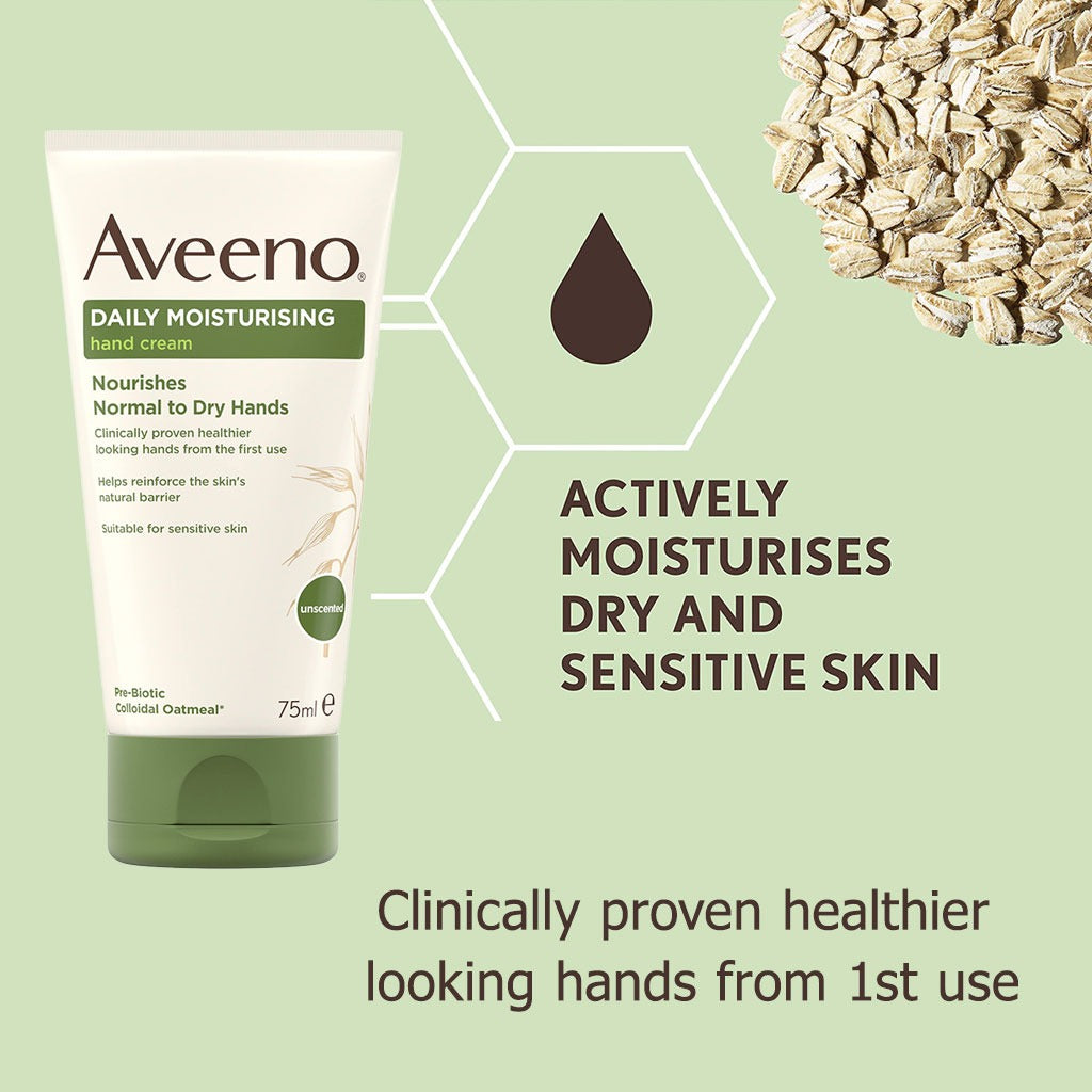 Aveeno Daily Moisturizing Hand Cream For Normal to Dry hands 75 mL - Easy Pharmacy LLC