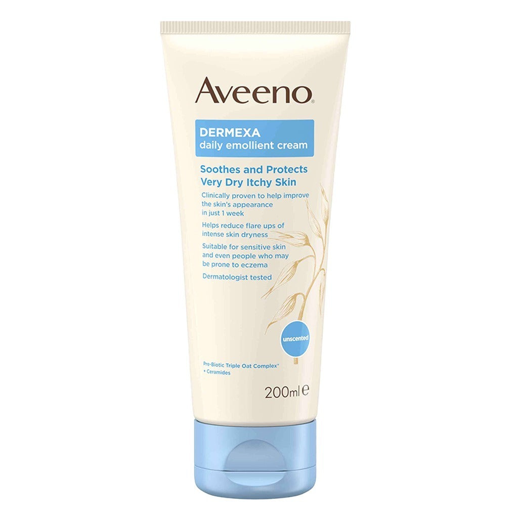 Aveeno Dermexa Daily Emollient Cream For very dry itchy skin 200 mL - Easy Pharmacy LLC