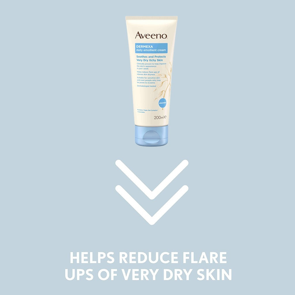 Aveeno Dermexa Daily Emollient Cream For very dry itchy skin 200 mL - Easy Pharmacy LLC