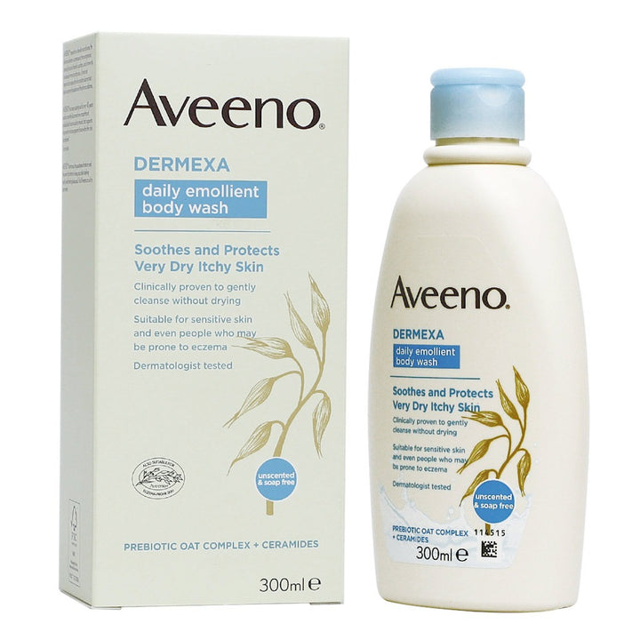 Aveeno Dermexa Daily Emollient Body Wash For very dry itchy skin 300 mL - Easy Pharmacy LLC
