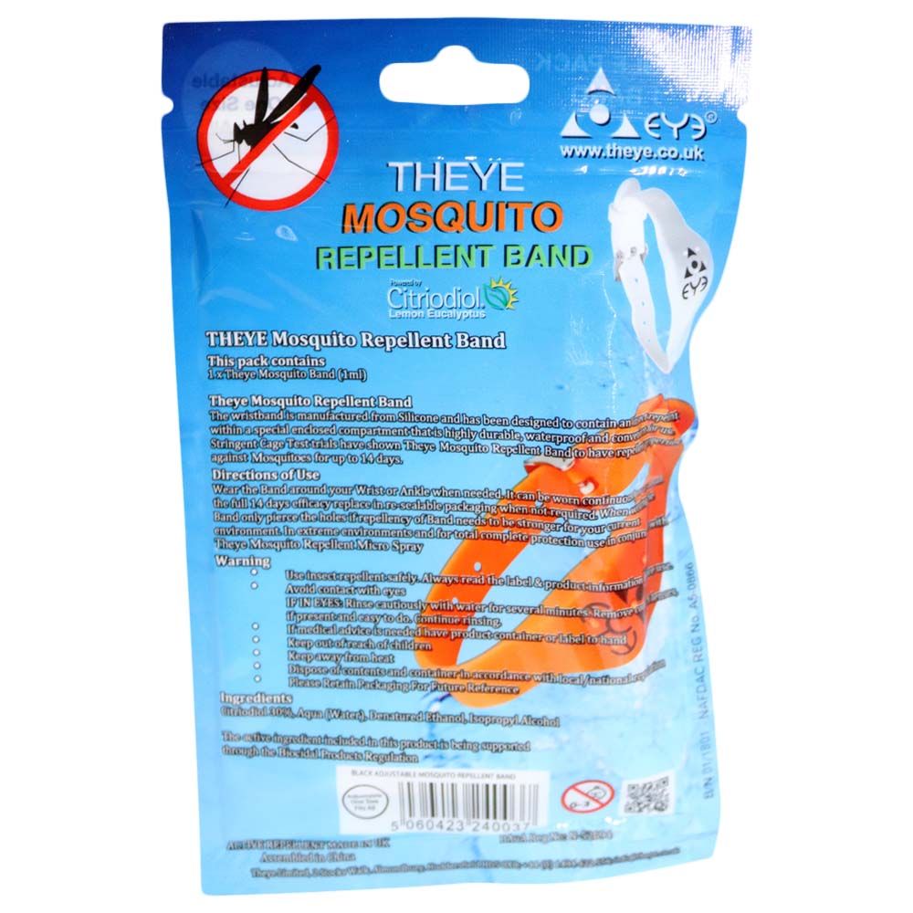 Theye Mosquito Adjustable Repellant Band Black - Easy Pharmacy LLC