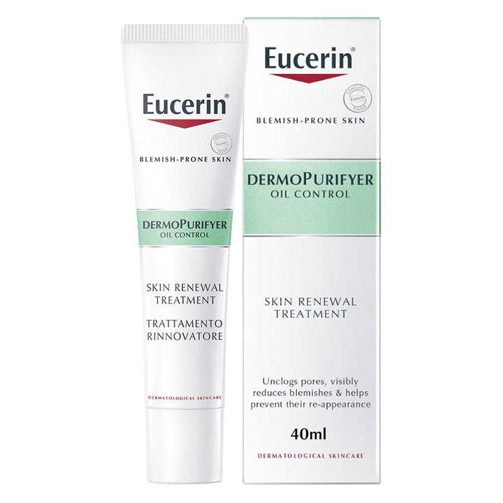 Eucerin Dermo Purifyer Oil Control Skin Renewal Treatment With AHA For Blemish Prone Skin 40ml - Easy Pharmacy LLC