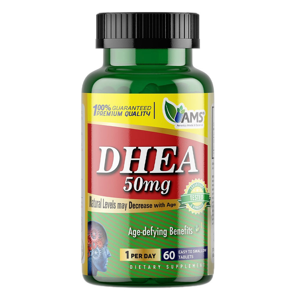 AMS DHEA 50 mg Tablets For Fertility Support, Pack of 60's - Easy Pharmacy LLC