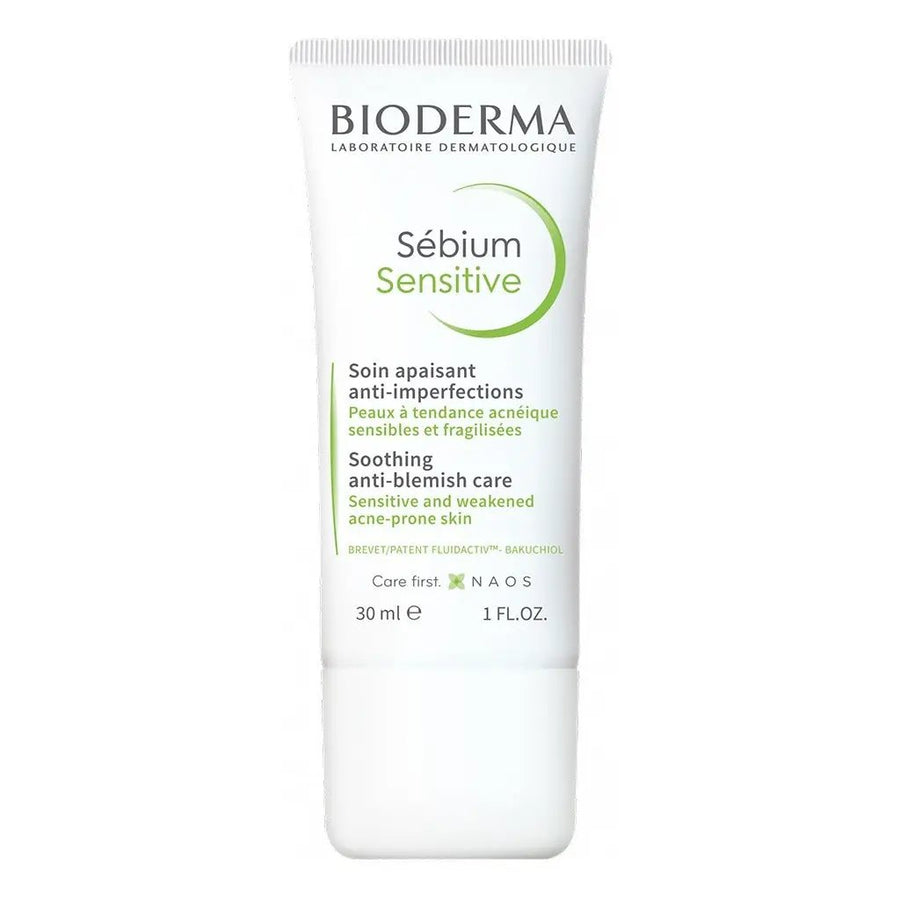 Bioderma Sebium Sensitive Soothing Anti-Blemish Care For Sensitive Acne-Prone Skin 30 mL