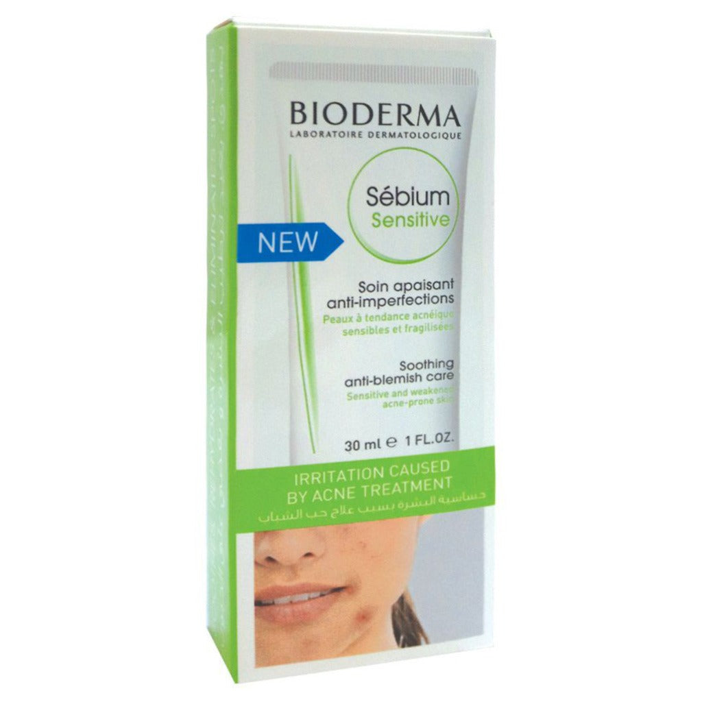 Bioderma Sebium Sensitive Soothing Anti-Blemish Care For Sensitive Acne-Prone Skin 30 mL - Easy Pharmacy LLC