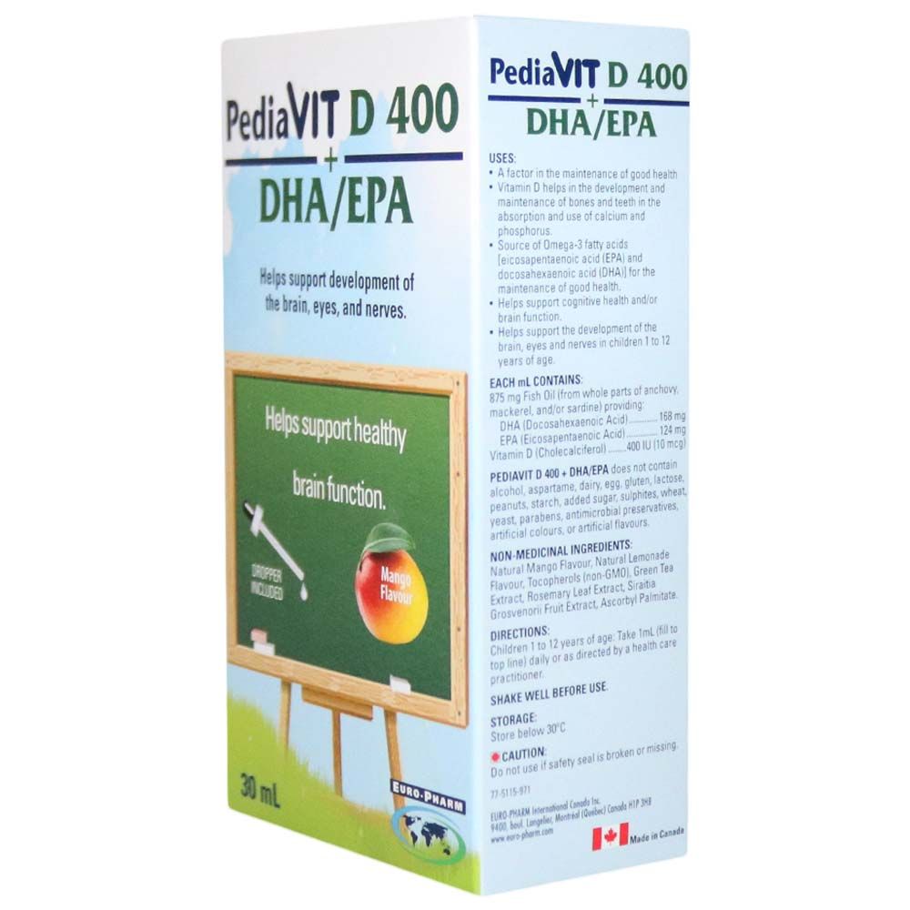 Pediavit D 400 + DHA / EPA Drops 30 mL - Easy Pharmacy LLC