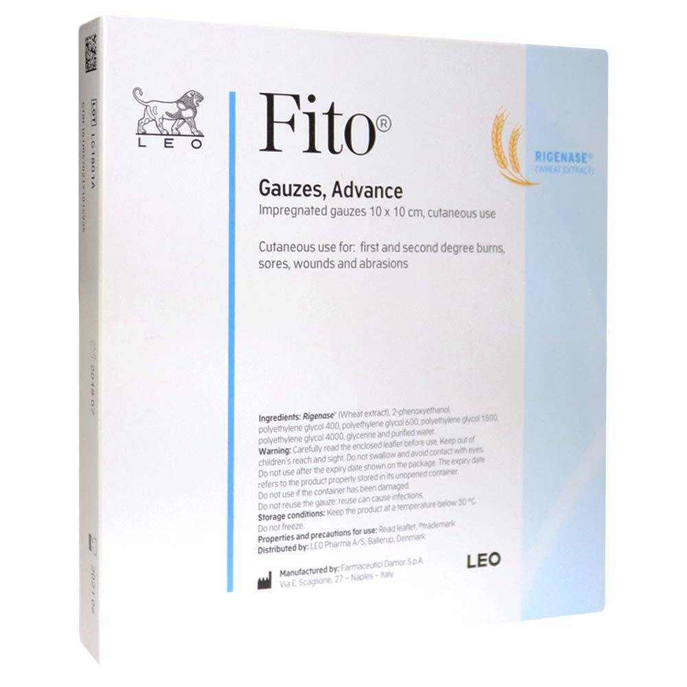 Fito Advance Gauze 10 x 10 cm 10's - Easy Pharmacy LLC