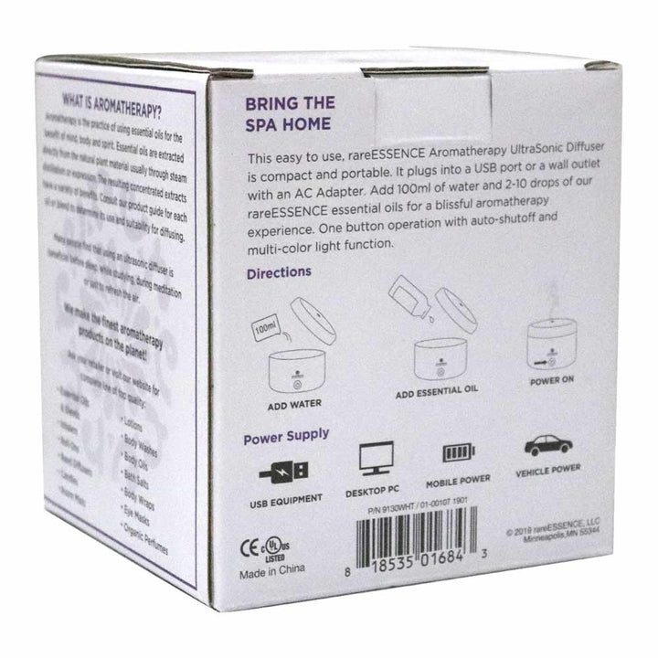Rare Essence Multi-Color Light Ultrasonic Diffuser 50 mL Capacity 9130W - Easy Pharmacy LLC