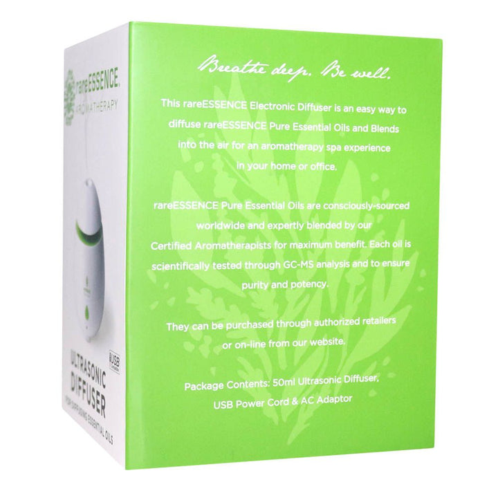 Rare Essence Compact Ultrasonic Diffuser 50 mL Capacity 9129GRN - Easy Pharmacy LLC