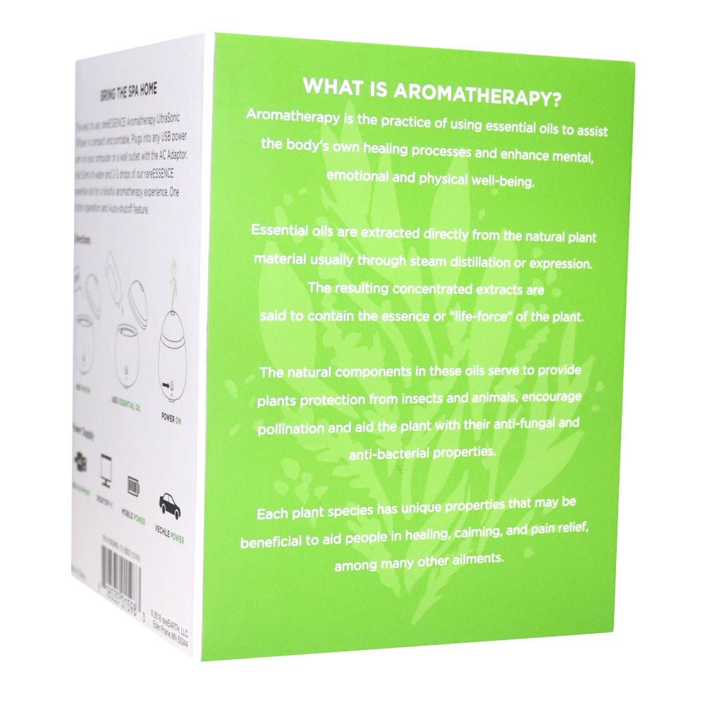 Rare Essence Compact Ultrasonic Diffuser 50 mL Capacity 9129GRN - Easy Pharmacy LLC