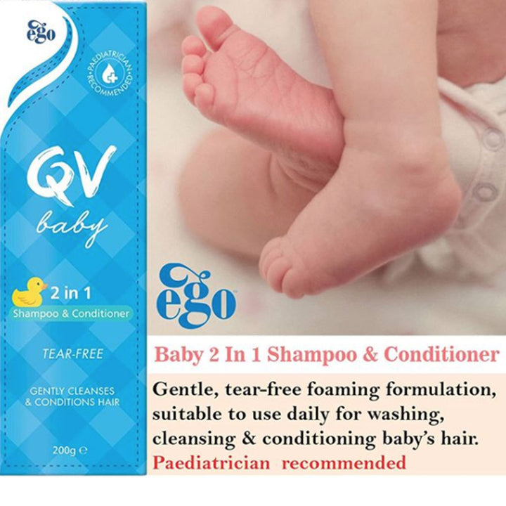 Ego QV Baby 2 In 1 Tear Free Shampoo & Conditioner 200g - Easy Pharmacy LLC
