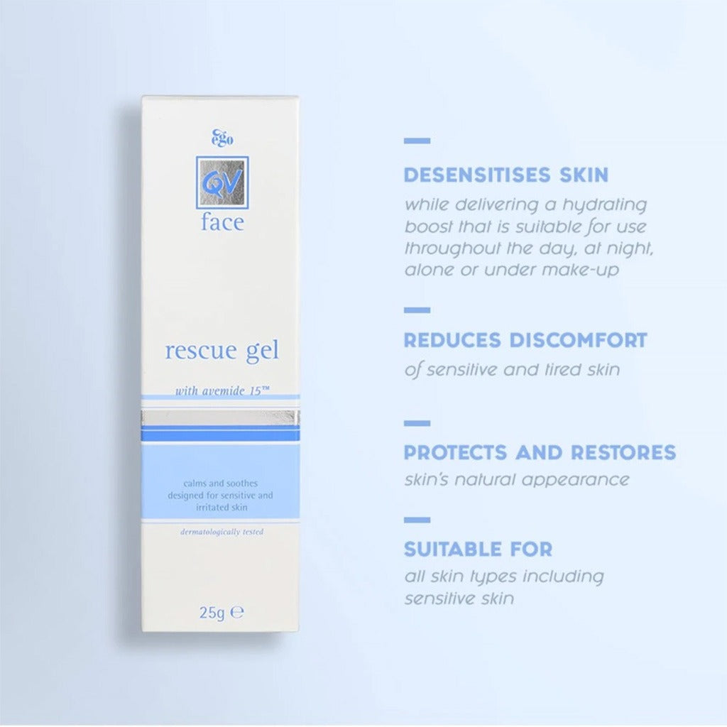 Ego QV Face Rescue Gel For Sensitive Skin 25g - Easy Pharmacy LLC