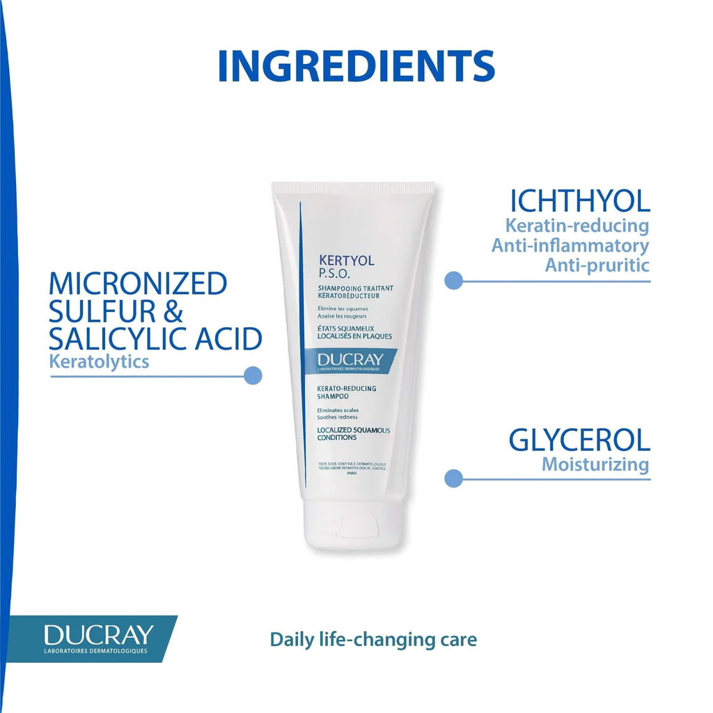 Ducray Kertyol P.S.O Shampoo 200 mL - Easy Pharmacy LLC