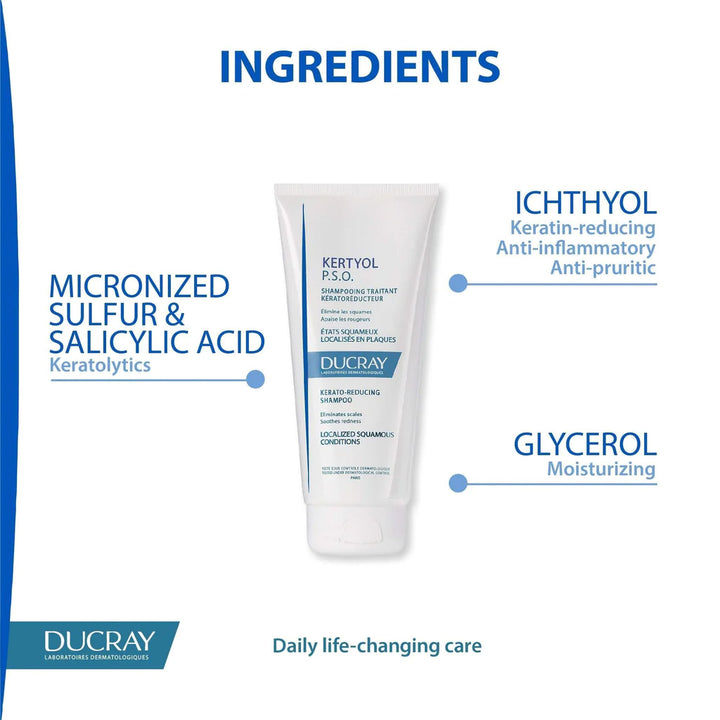 Ducray Kertyol P.S.O Shampoo 200 mL - Easy Pharmacy LLC