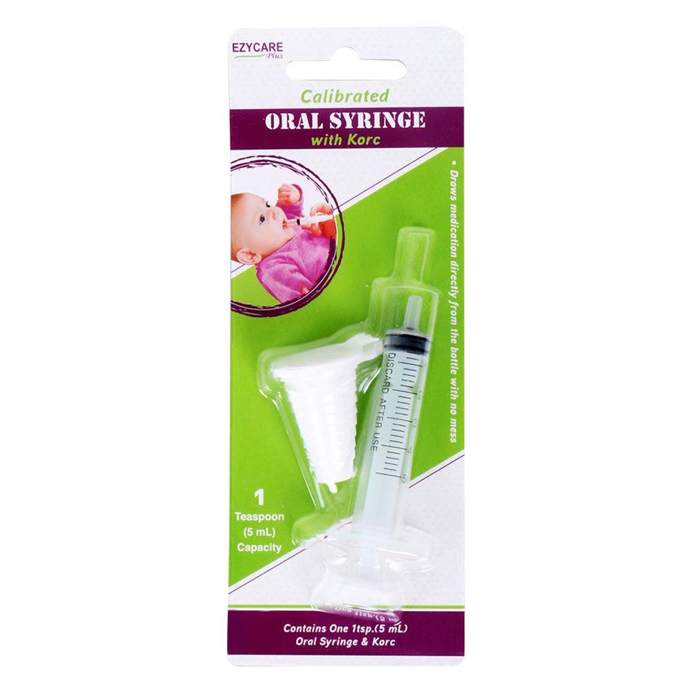 Ezycare Calibrated Oral Syringe W/ Korc 5ML 17008 - Easy Pharmacy LLC