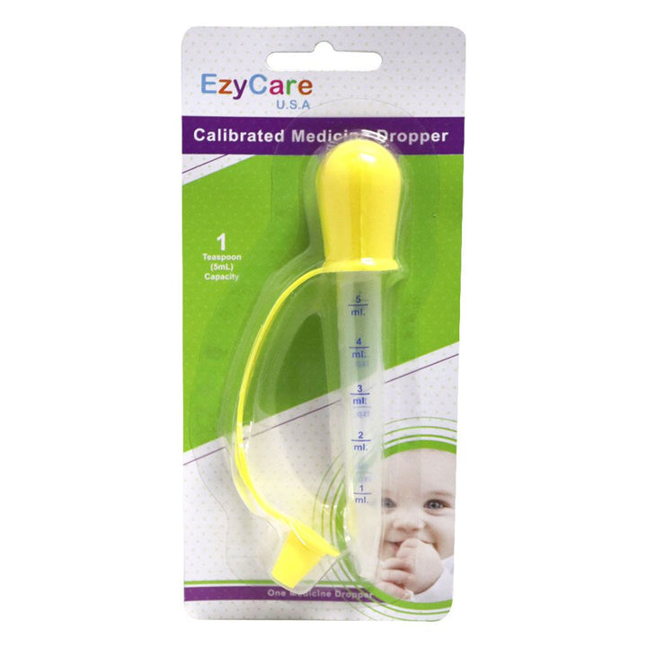Ezycare Calibrated Medicine Dropper 5 mL Yellow 17020 - Easy Pharmacy LLC