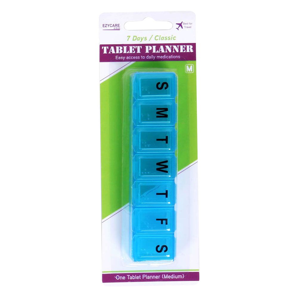 Ezycare 7 Days Classic Tablet Planner Medium 17005 - Easy Pharmacy LLC